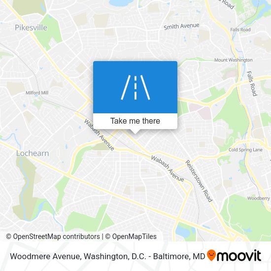 Mapa de Woodmere Avenue