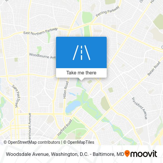 Mapa de Woodsdale Avenue