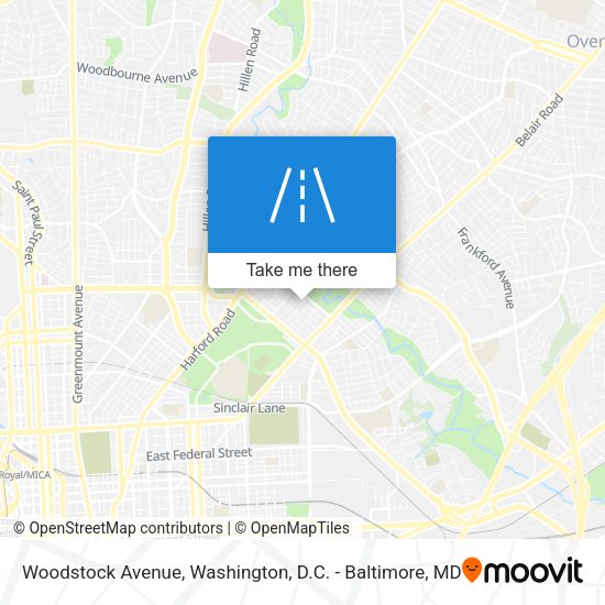 Mapa de Woodstock Avenue