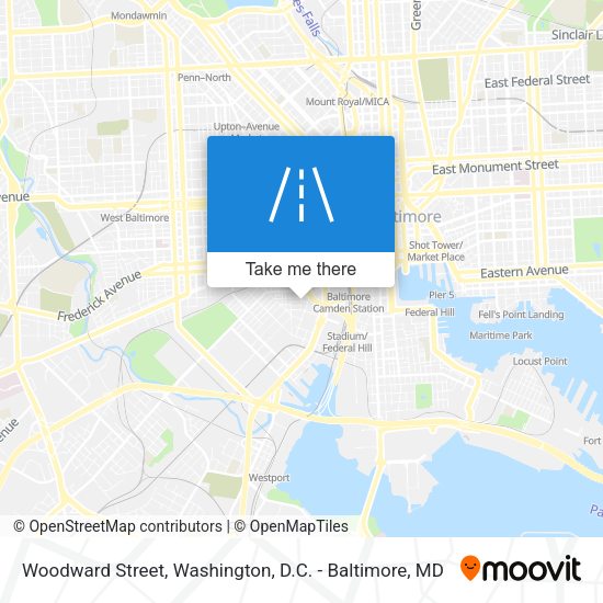 Woodward Street map