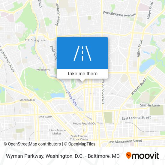 Mapa de Wyman Parkway