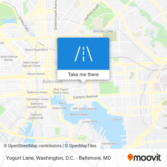 Yogurt Lane map