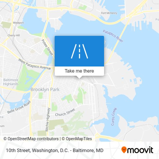 10th Street map
