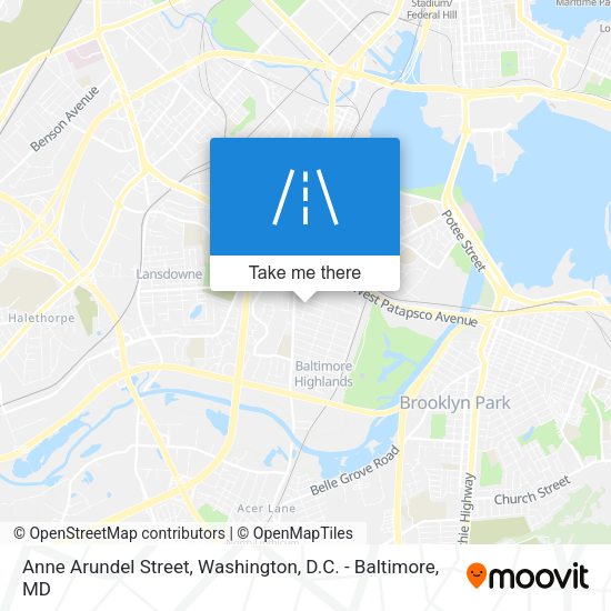 Mapa de Anne Arundel Street