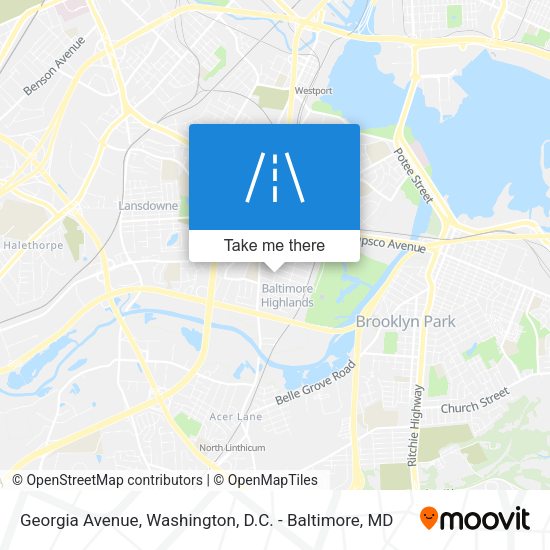 Mapa de Georgia Avenue