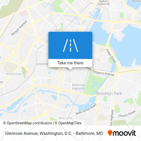 Mapa de Glenrose Avenue