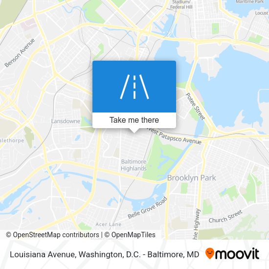 Mapa de Louisiana Avenue