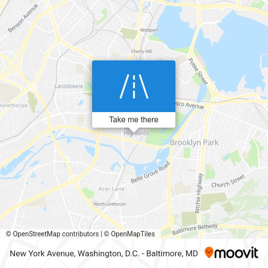 New York Avenue map