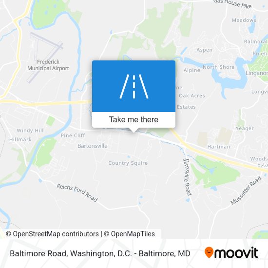 Baltimore Road map