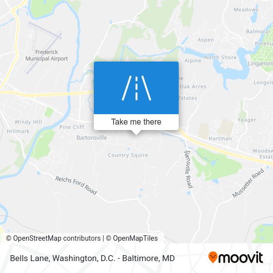 Mapa de Bells Lane