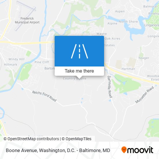 Boone Avenue map