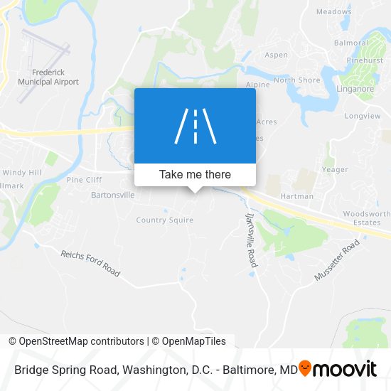 Mapa de Bridge Spring Road