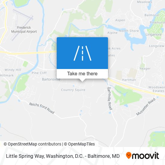 Little Spring Way map