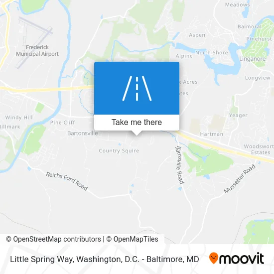 Little Spring Way map