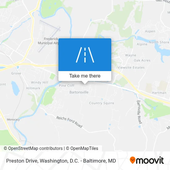 Preston Drive map
