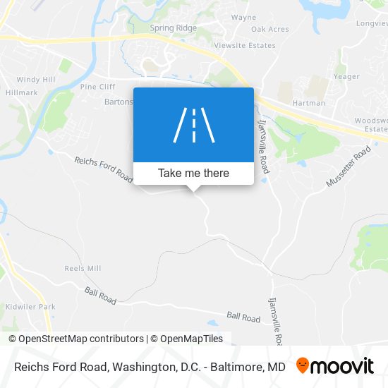Reichs Ford Road map