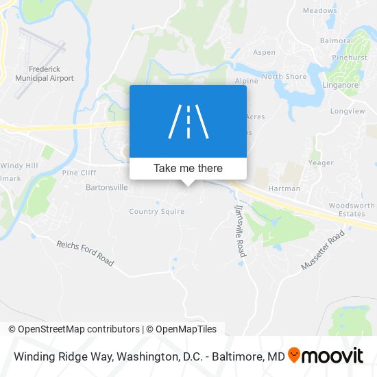 Winding Ridge Way map