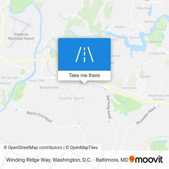 Winding Ridge Way map