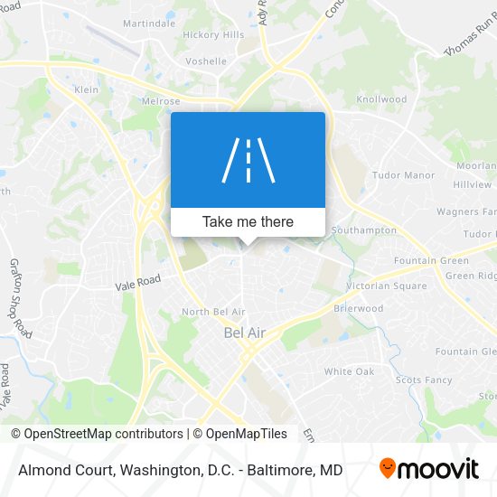 Almond Court map