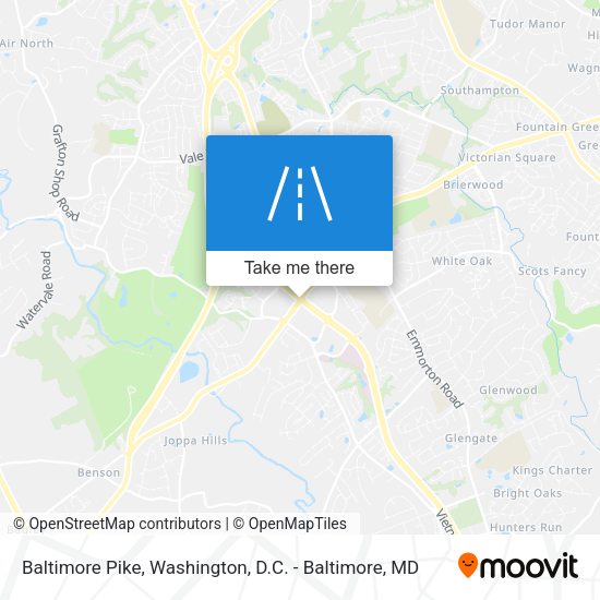 Baltimore Pike map
