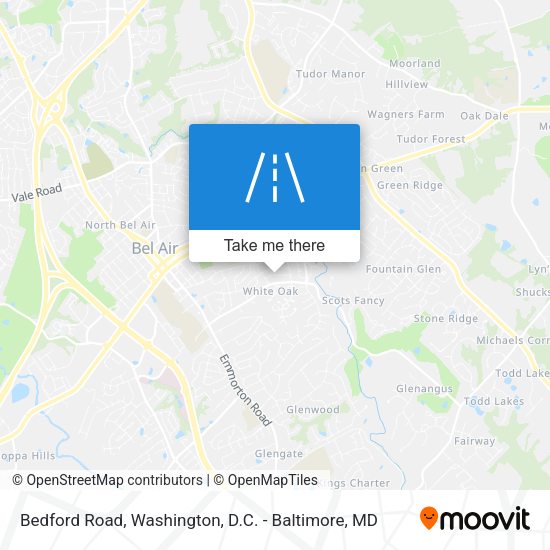Mapa de Bedford Road