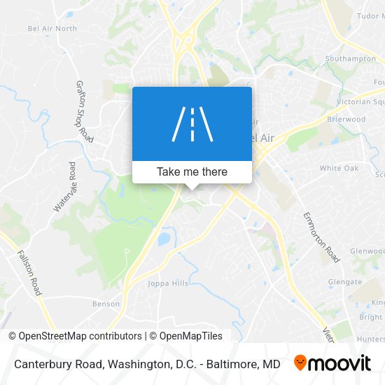 Canterbury Road map