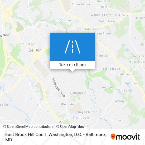 East Brook Hill Court map