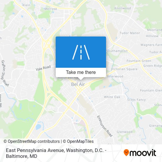 East Pennsylvania Avenue map
