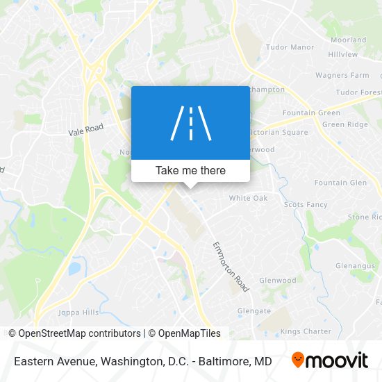 Eastern Avenue map