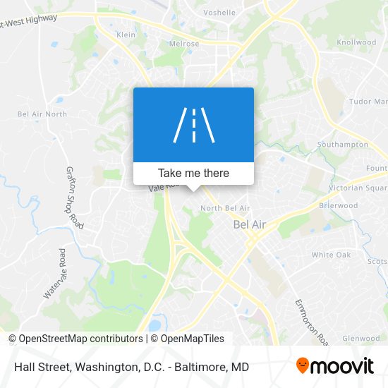 Mapa de Hall Street