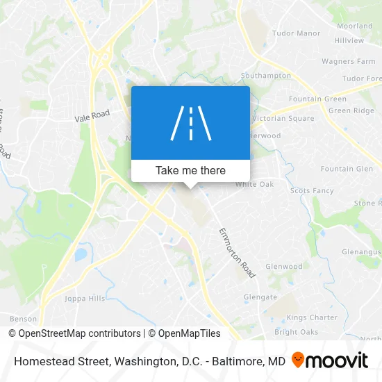 Homestead Street map
