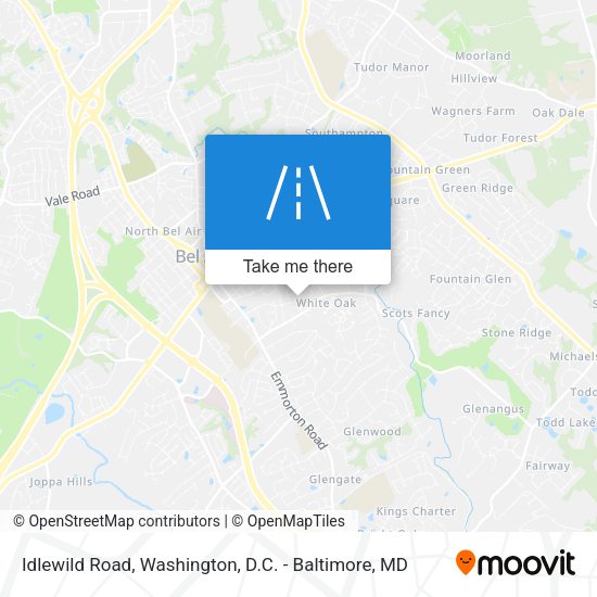 Idlewild Road map