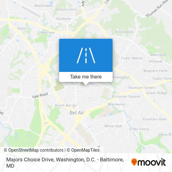 Mapa de Majors Choice Drive