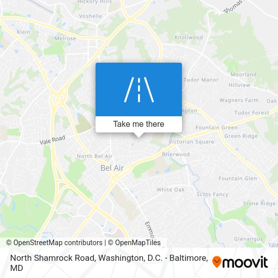 Mapa de North Shamrock Road