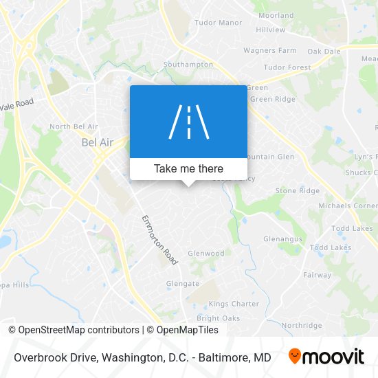 Overbrook Drive map