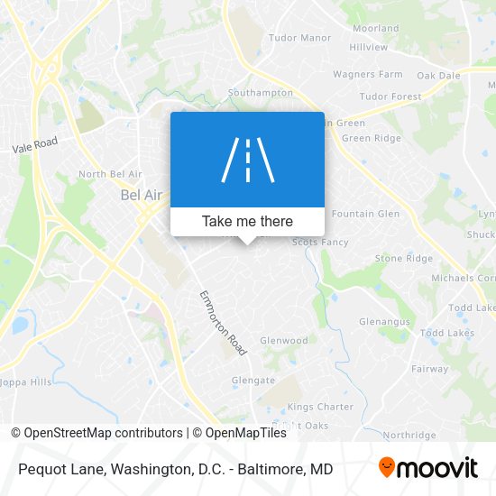 Pequot Lane map