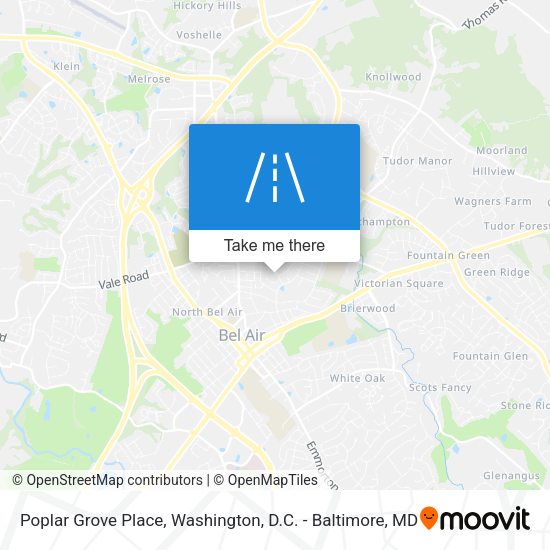 Mapa de Poplar Grove Place