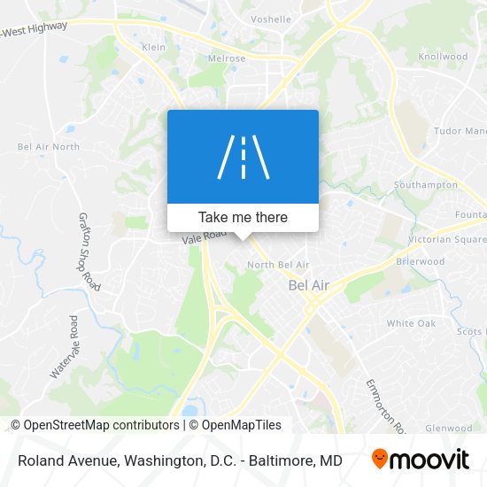 Roland Avenue map