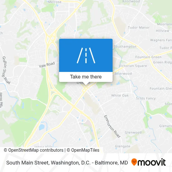 South Main Street map