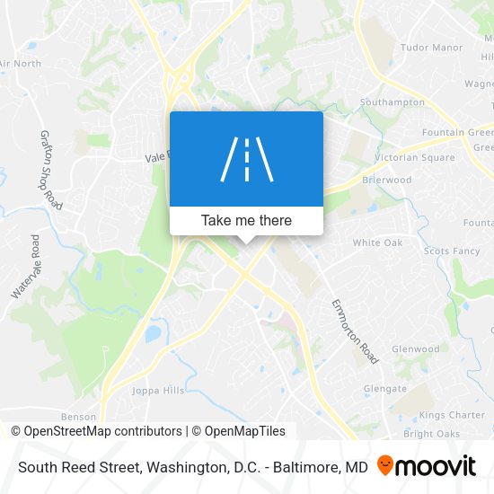 South Reed Street map