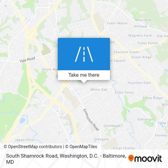 Mapa de South Shamrock Road