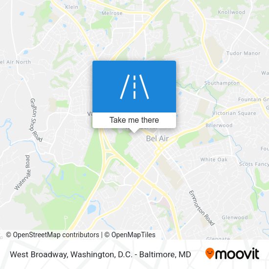 West Broadway map