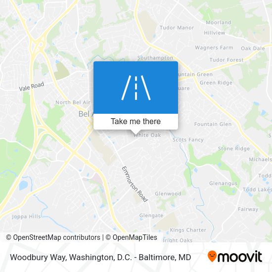 Woodbury Way map