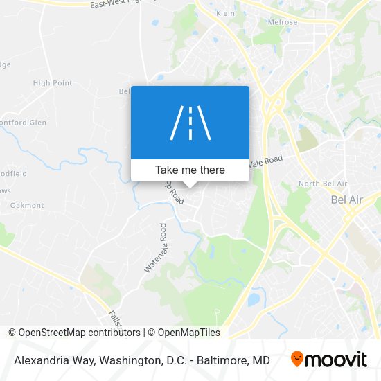 Alexandria Way map
