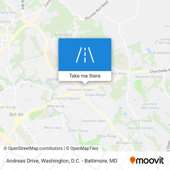 Andreas Drive map