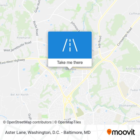 Aster Lane map