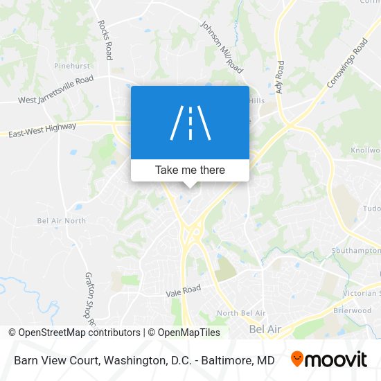 Barn View Court map