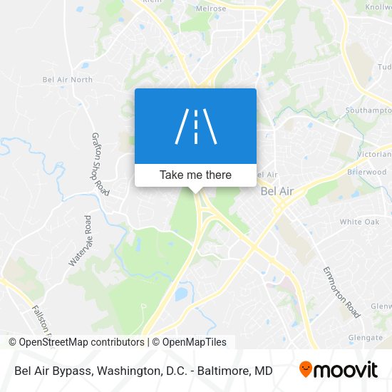 Bel Air Bypass map