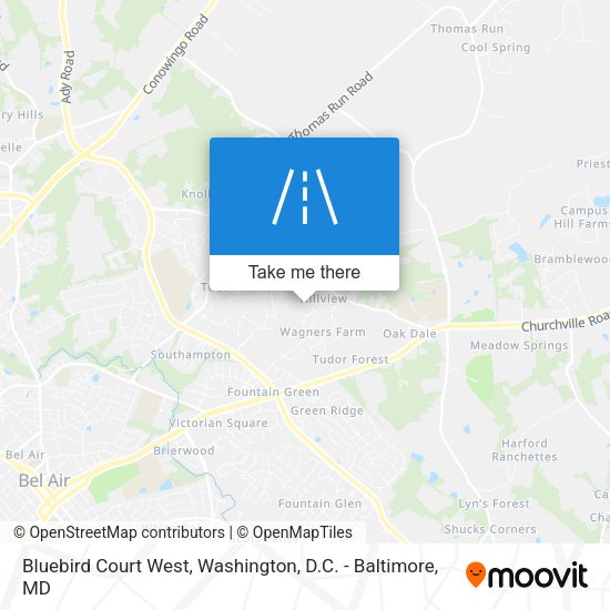 Bluebird Court West map