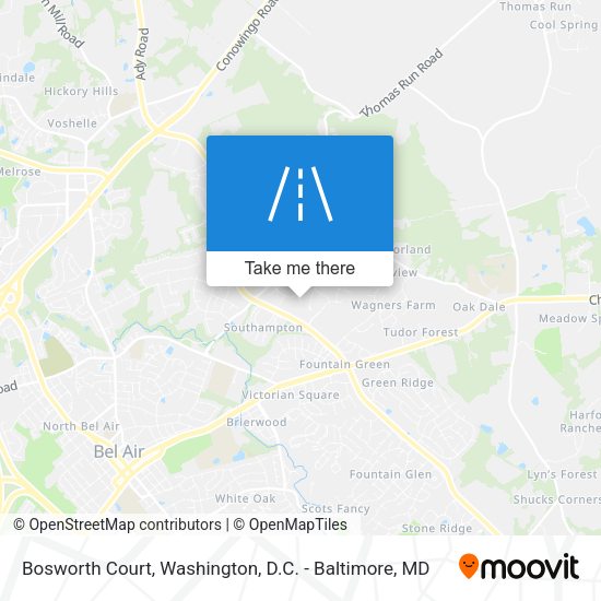 Mapa de Bosworth Court